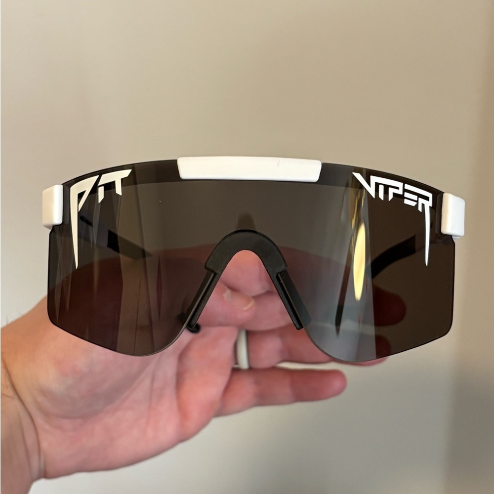 Pit Viper Black and White adjustable Sunglasses. NEW in box
